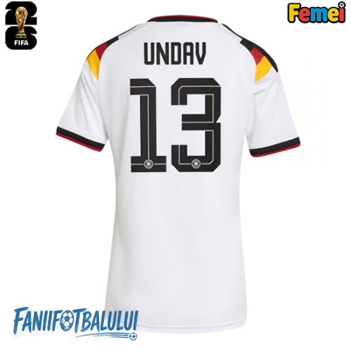 Germania Deniz Undav #13 Echipament de Fotbal Replică Mondial 2026 Femei Acasa Germania Deniz Undav #13 Echipament de Fotbal Replică Mondial 2026 Femei Acasa